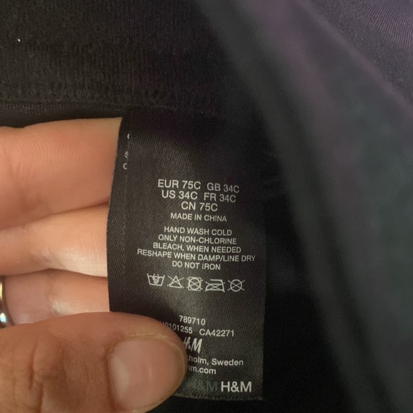 H & M black with grey corset - Picture 6 of 7